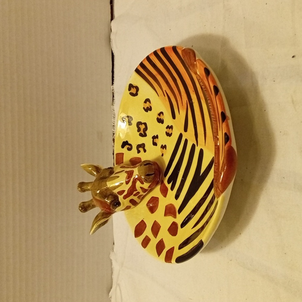 Vintage Giraffe Plate